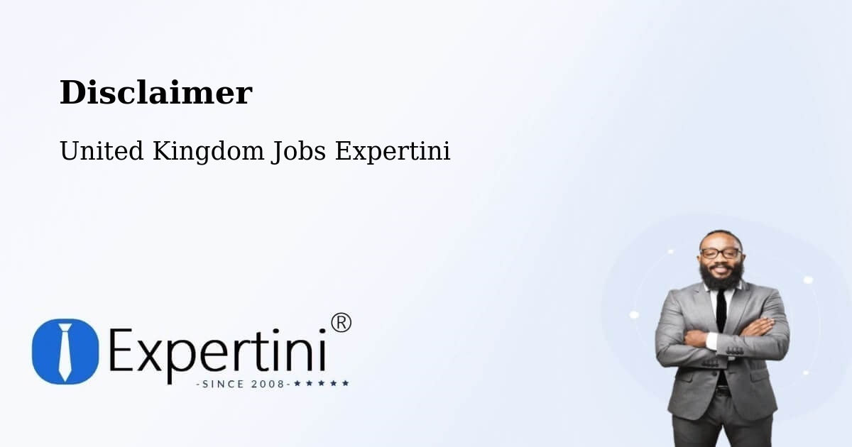 Disclaimer – Chatham - United Kingdom Jobs Expertini